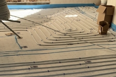 VM-I underfloor heating during construction